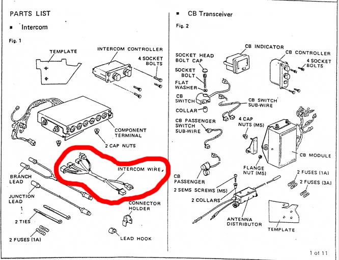 Cb wiring for a 1998 honda goldwing #2
